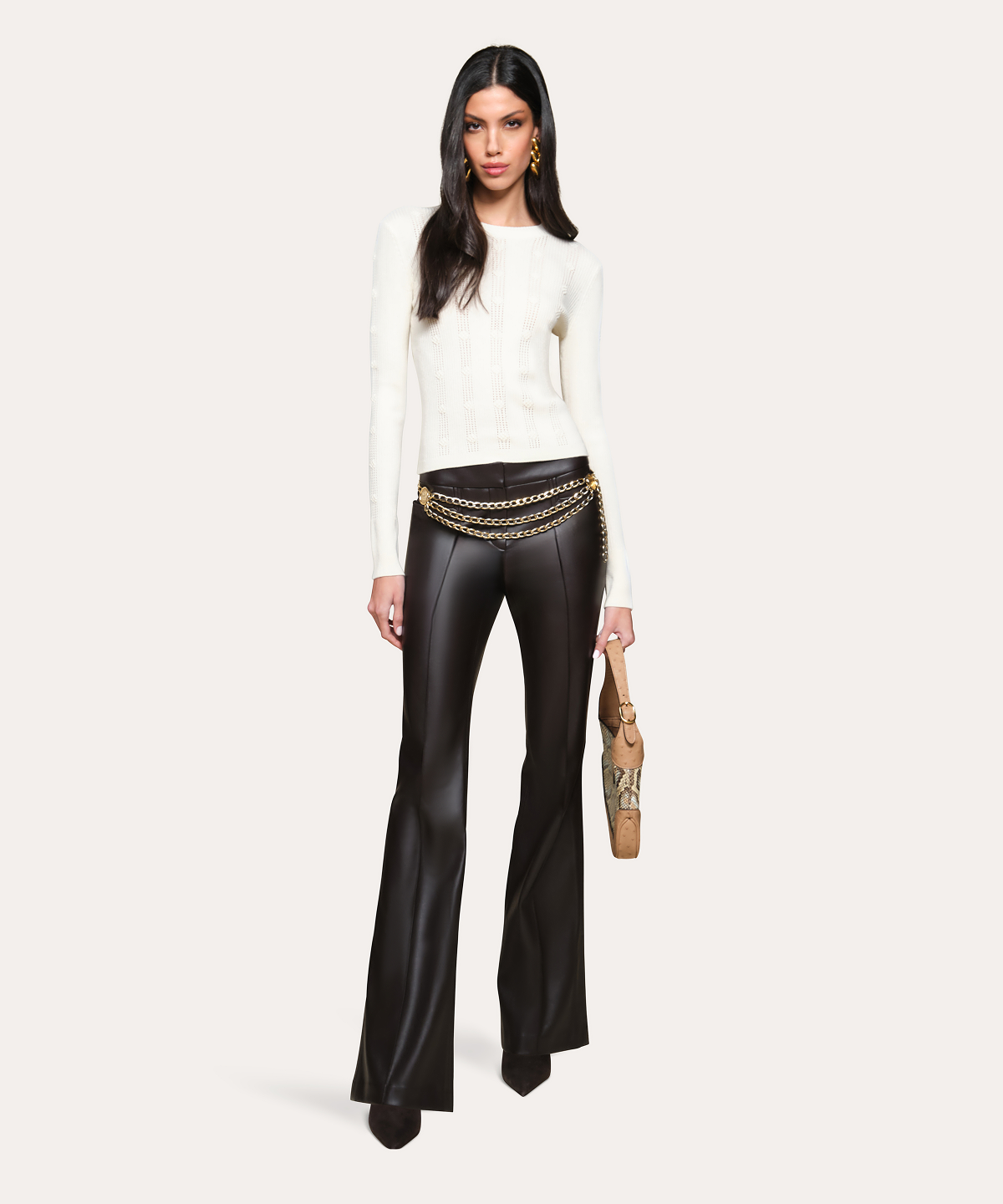Silk Pointelle Sweater