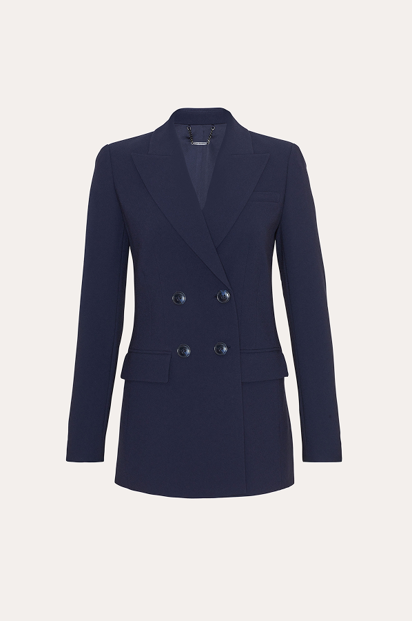Double Breasted Crepe Blazer