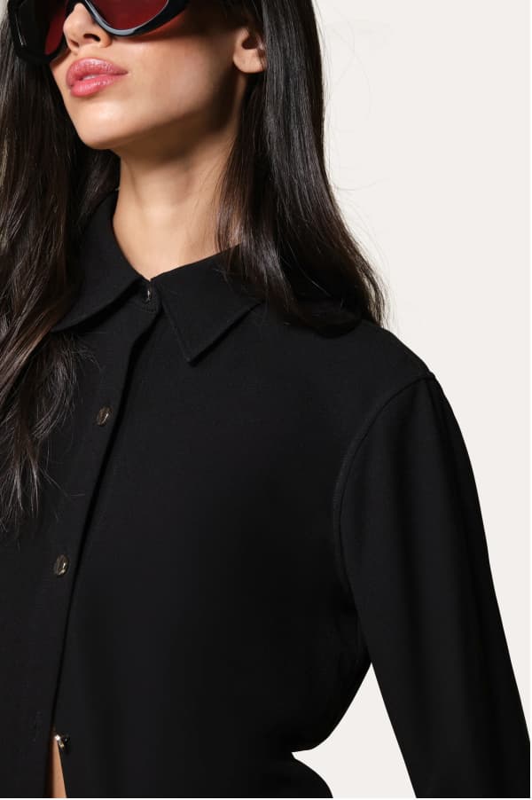Japanese Crepe Button Down