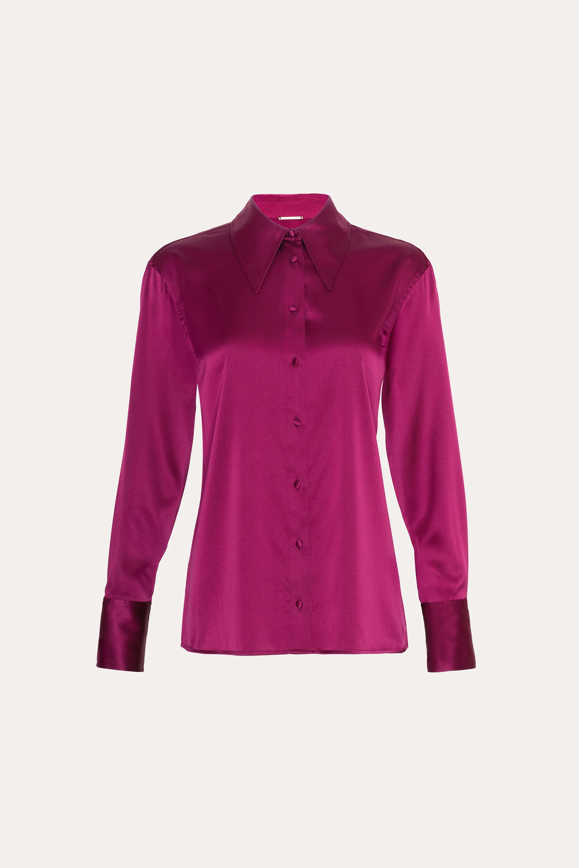 Image of Silk Button Down Shirt