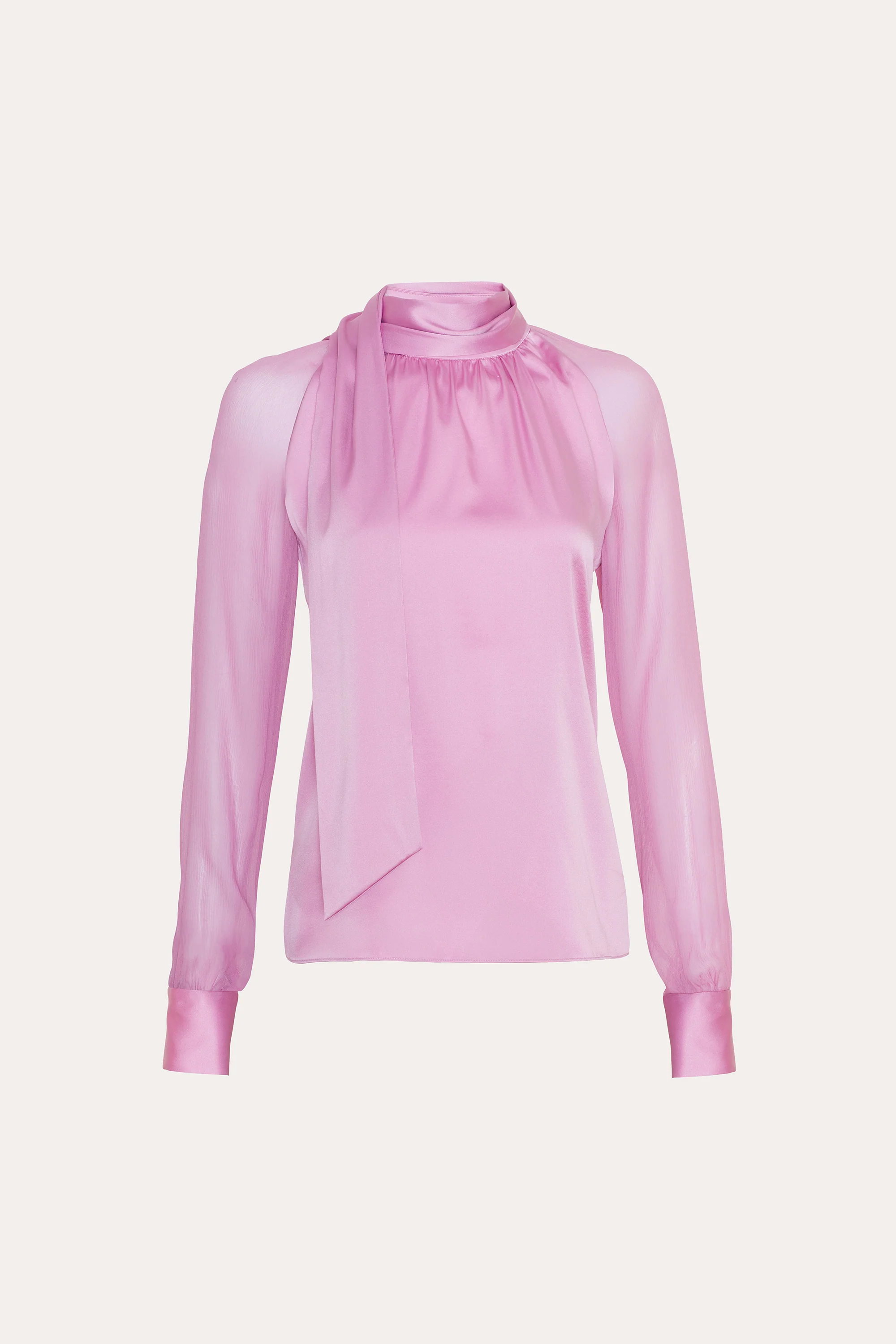 Image of Julia Silk Satin Tie Top