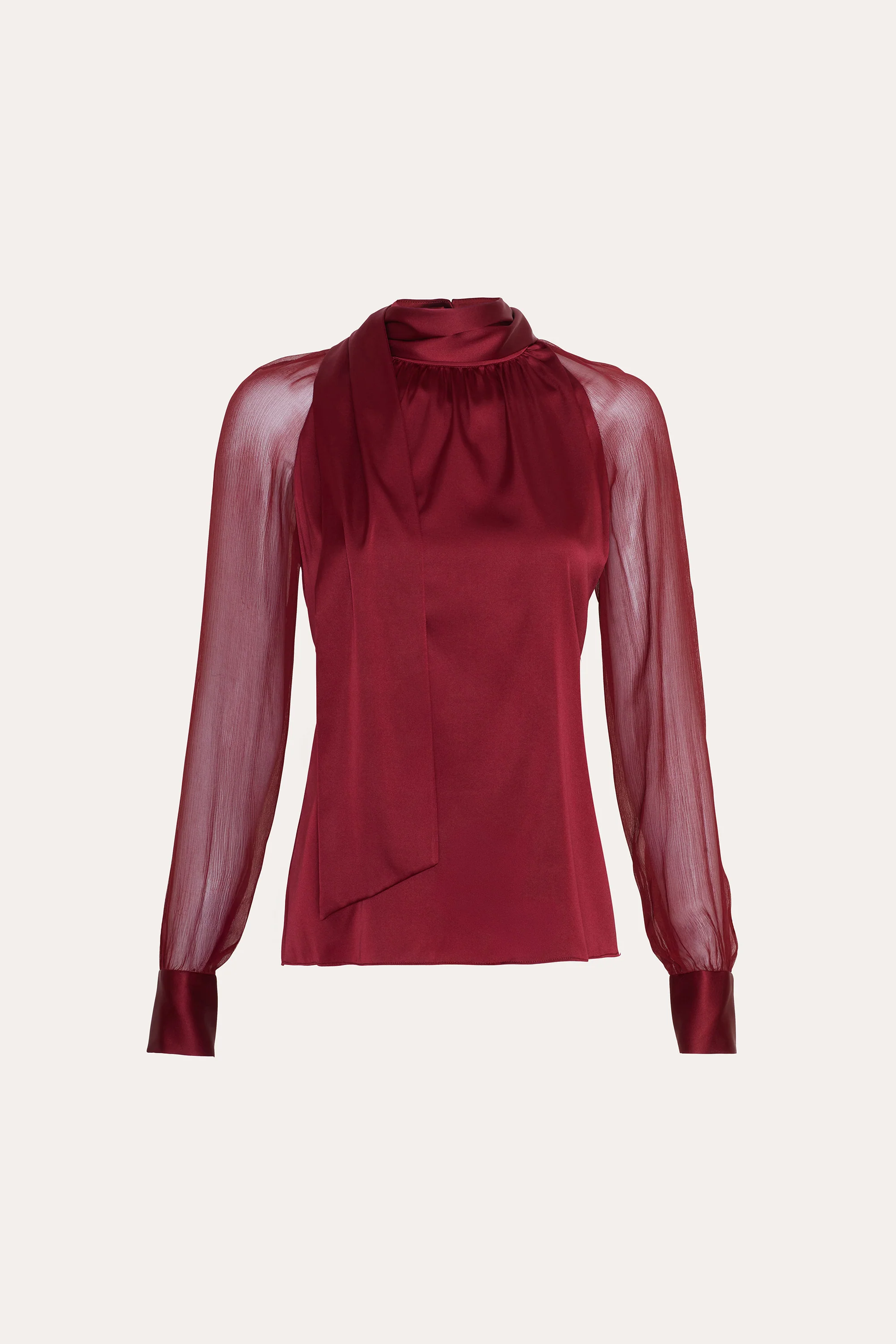 Image of Julia Silk Satin Tie Top