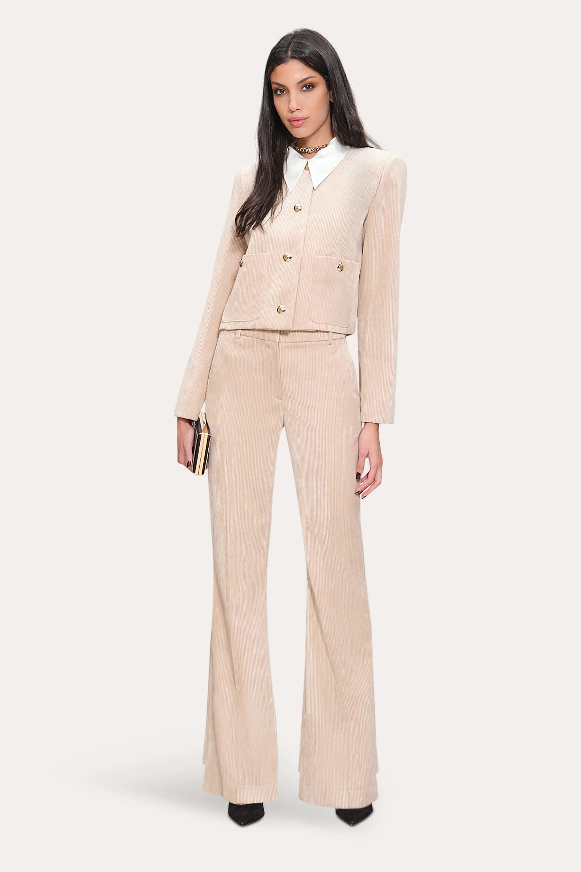 Image of Cropped Corduroy Jacket