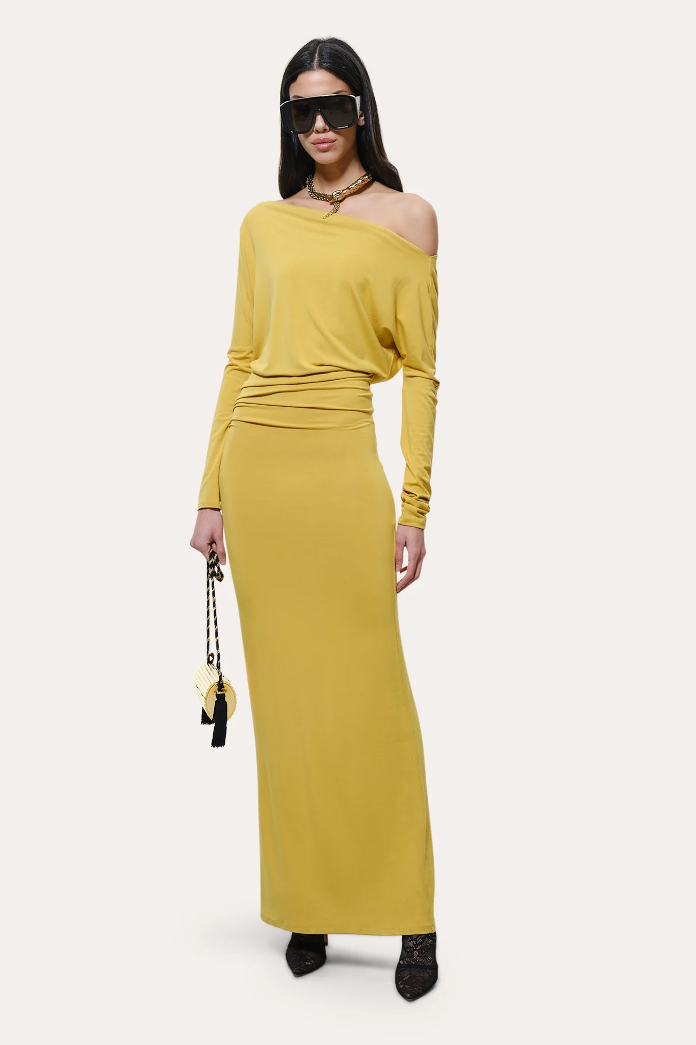Image of Maia Off-Shoulder Maxi Dress