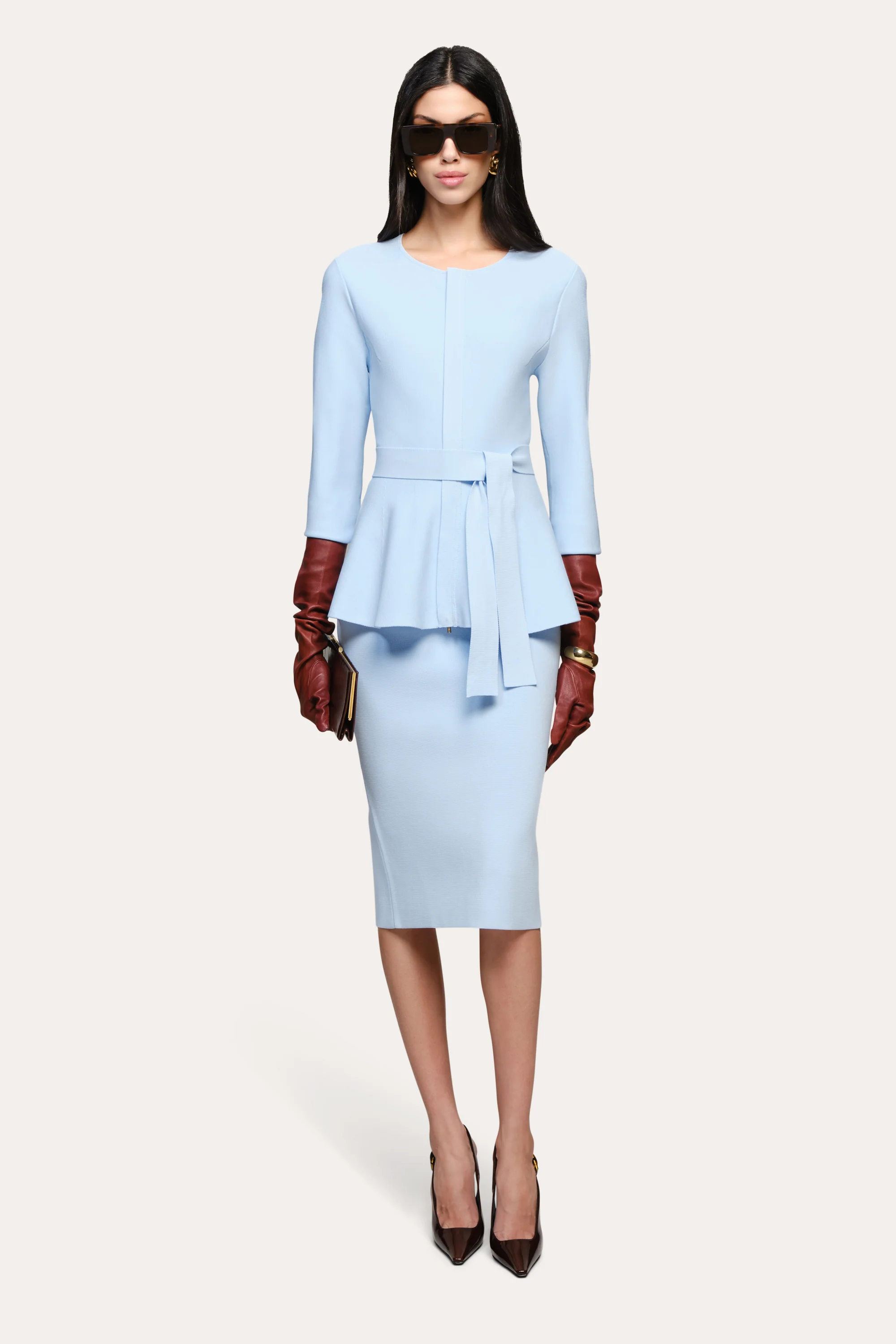 Image of Blair Milano Sculpt Peplum Top