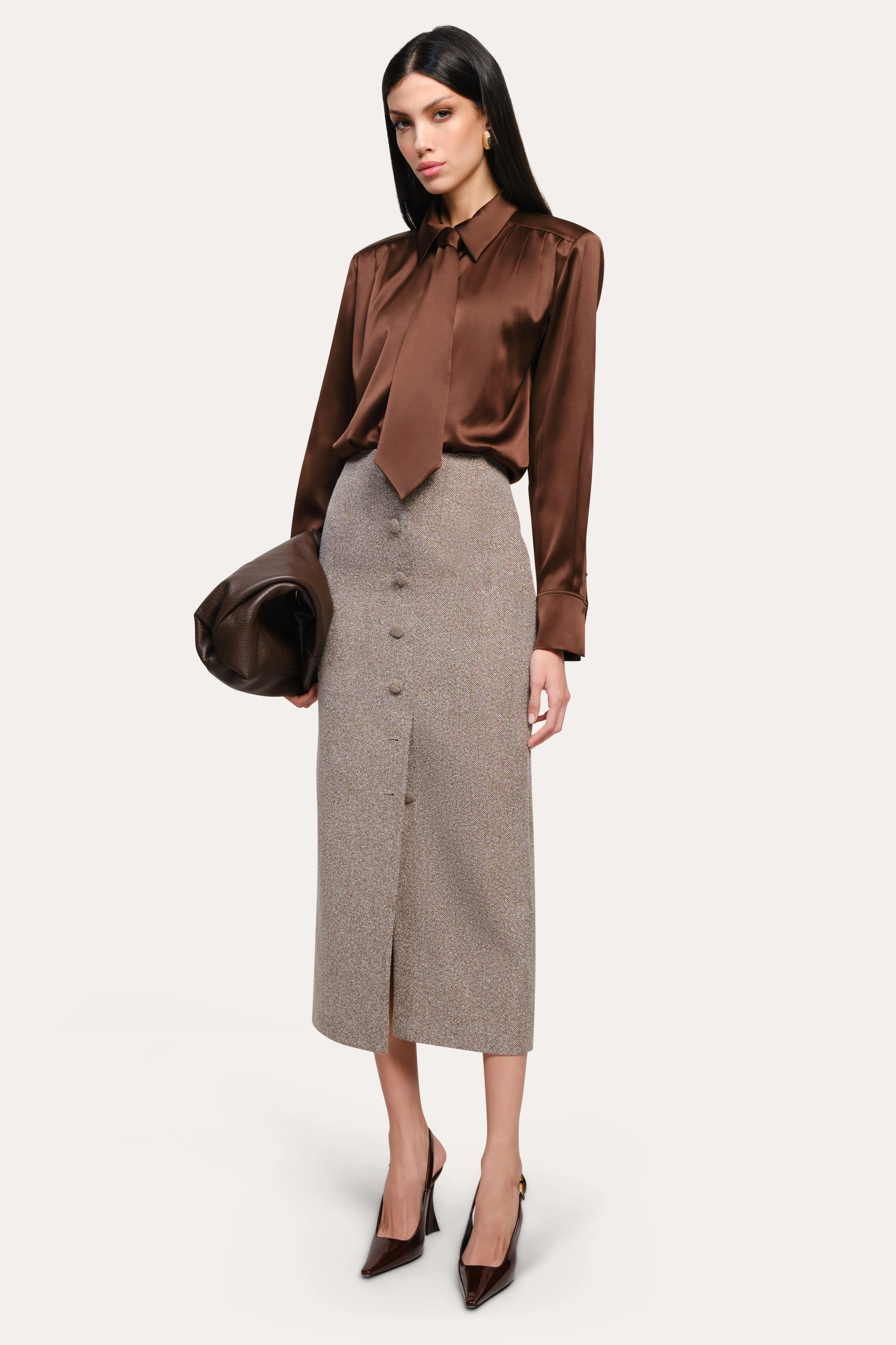 Image of Béatrice Bouclé Maxi Skirt
