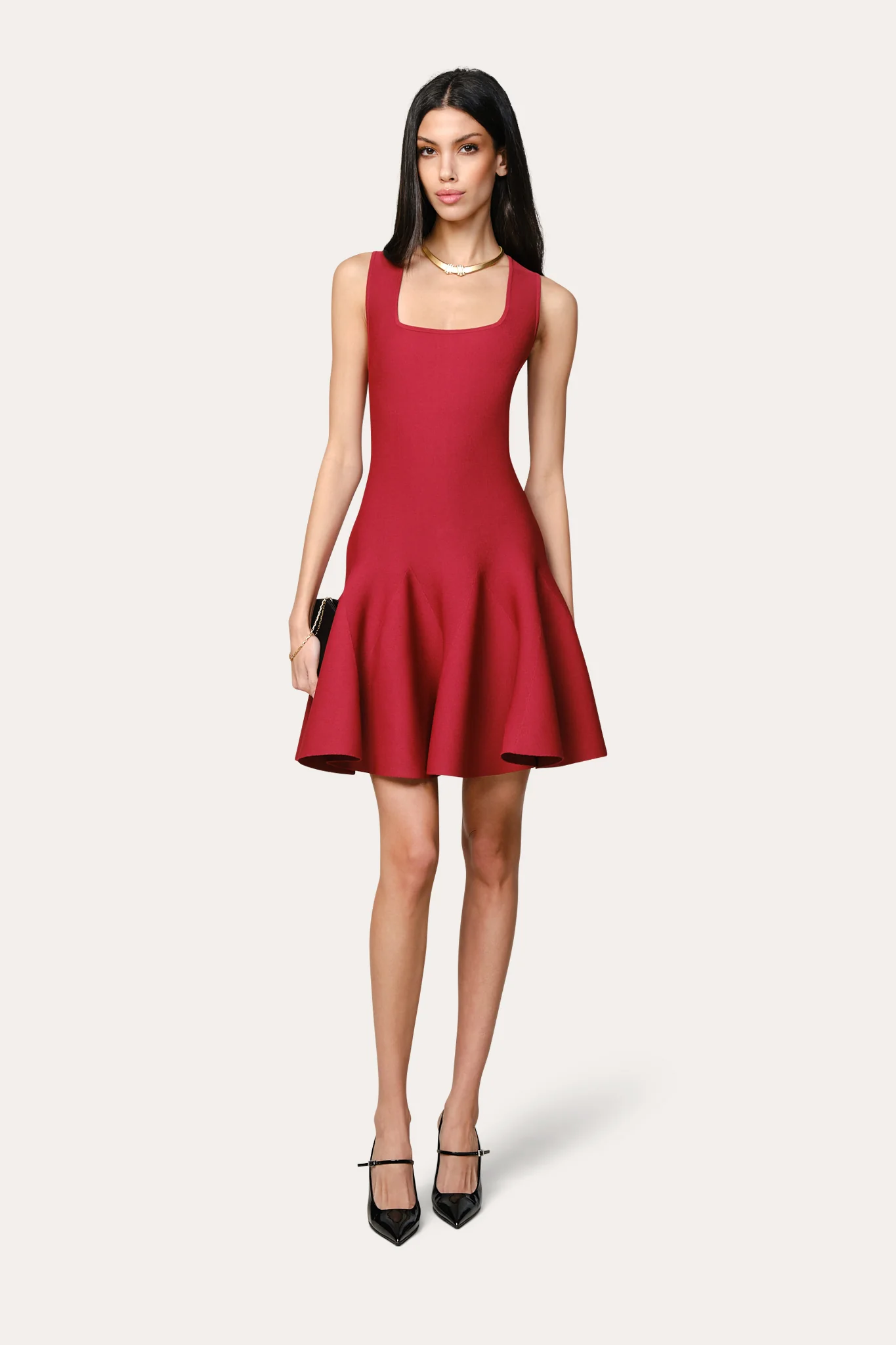 Image of Milano Sculpt Sleeveless Flare Dress