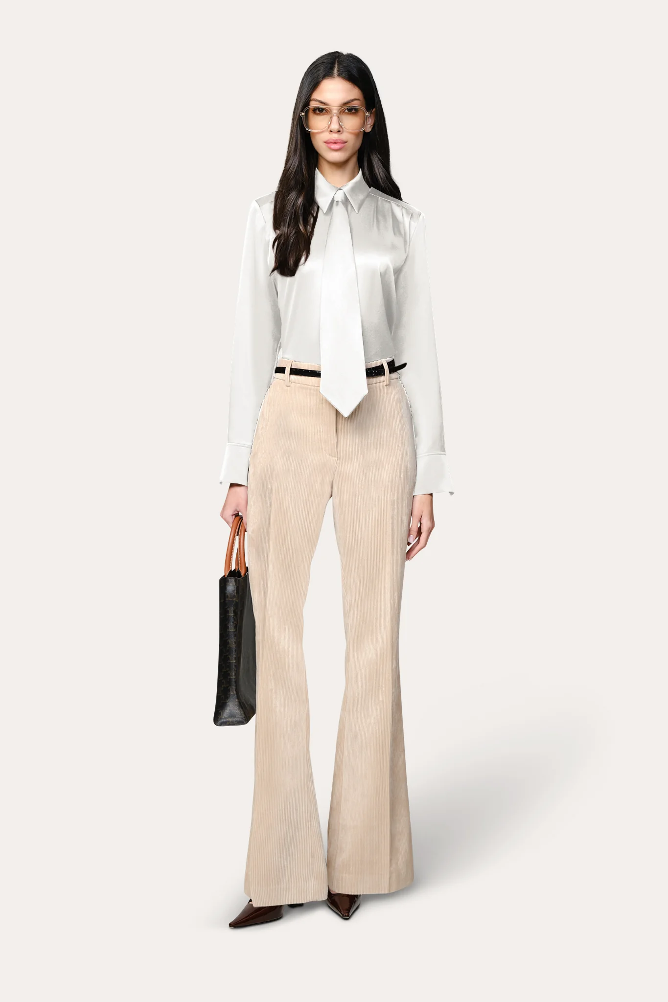 Image of Silk Tie Button Down