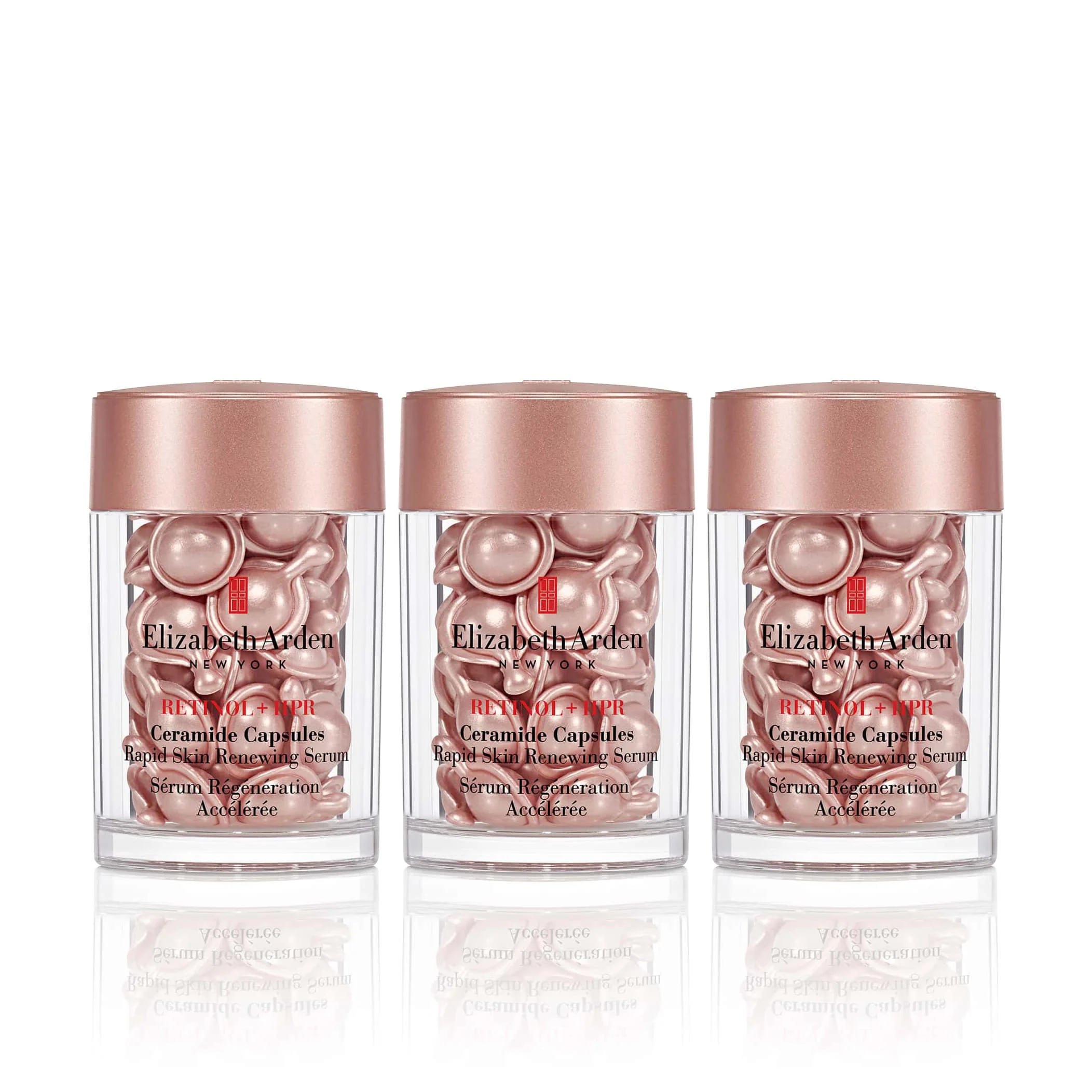 Image of Retinol + HPR Ceramide Capsules Rapid Skin Renewing Serum Set 90 Pieces