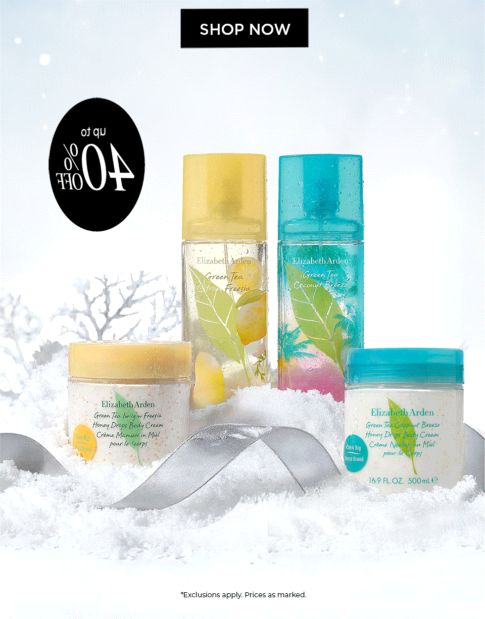 up to 40% OFF | *Exclusions apply. Prices are marked.