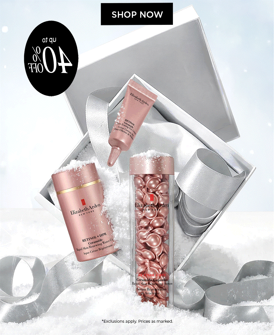 up to 40% OFF | *Exclusions apply. Prices are marked.
