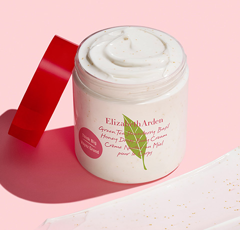 Green Tea Strawberry Basil Honey Drops Body Cream