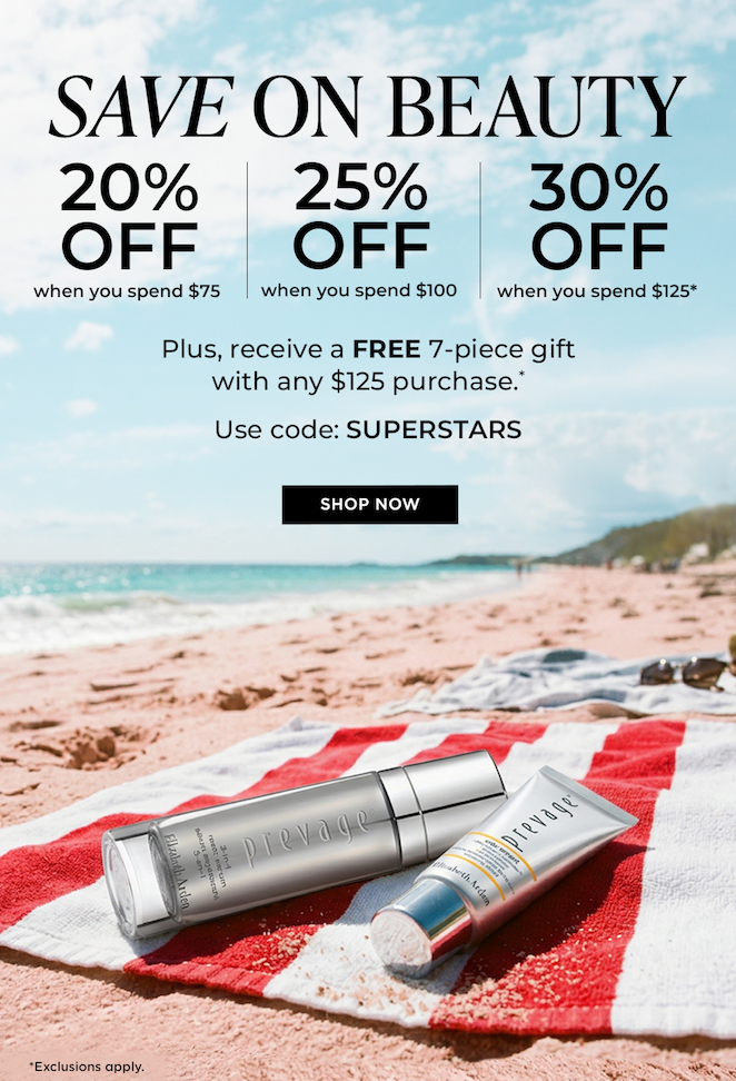 YOUR GLOWING GIFT, ON US | Receive a complimentary 7-piece gift with any $75.00 purchase.* | Use Code: GLOWING