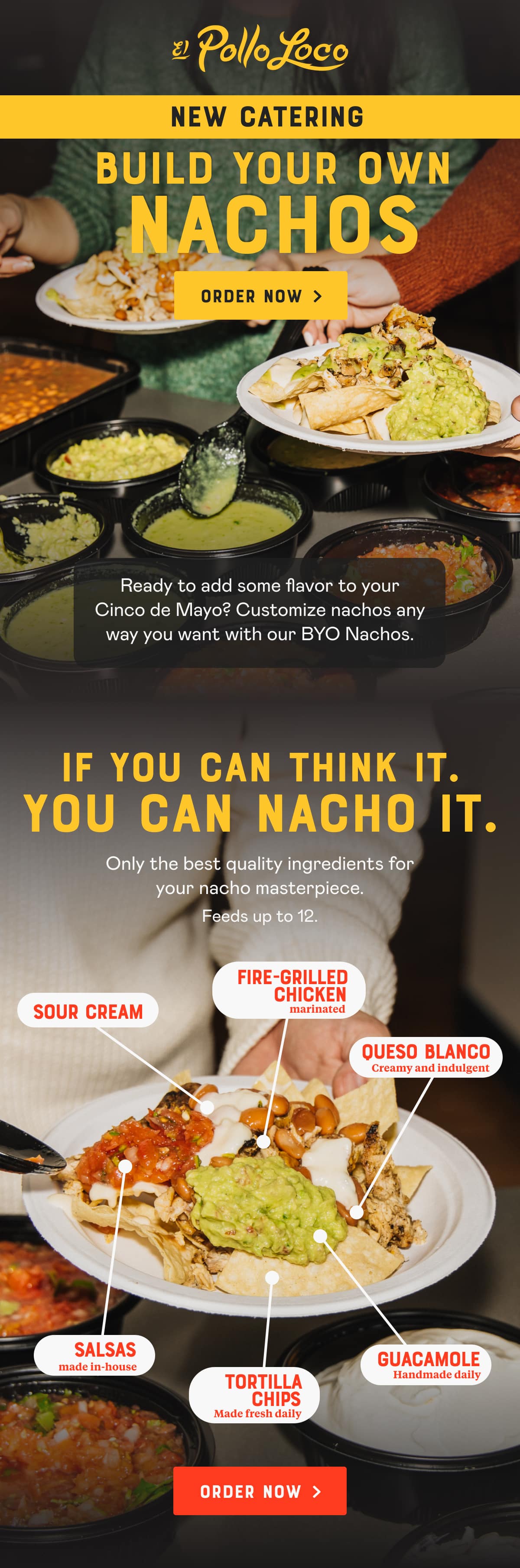 NEW CATERING BUILD YOUR OWN NACHOS