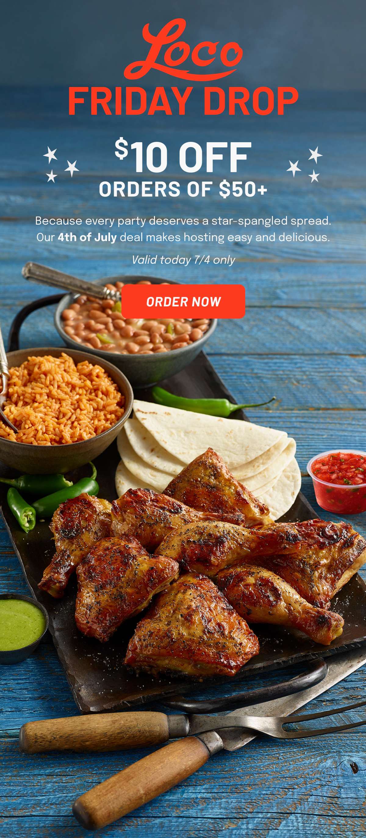 $10 Off orders of $50+ 