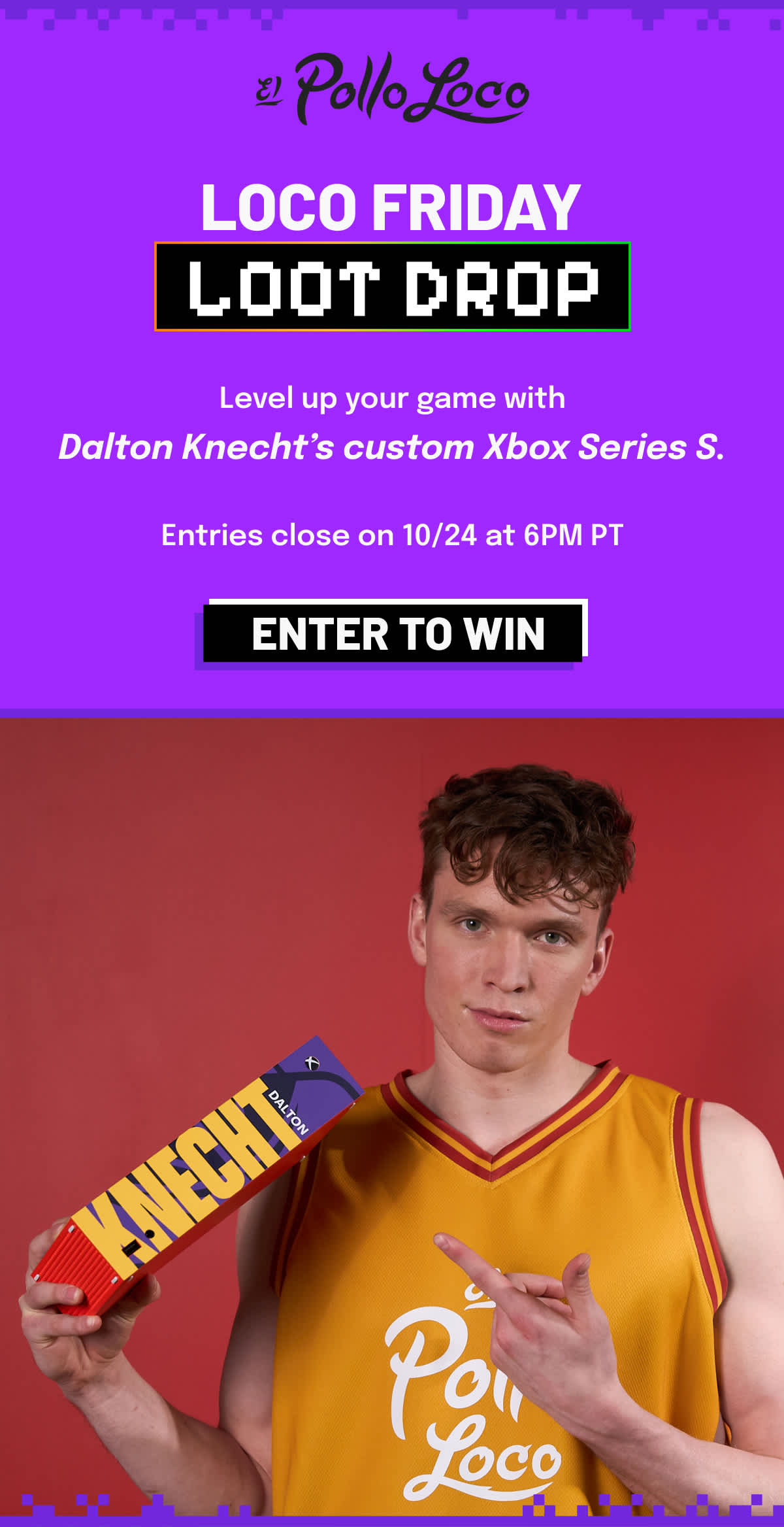 Loco Friday Loot Drop! Level up your game with Dalton Knecht's custom XBox Series S - Enter to Win
