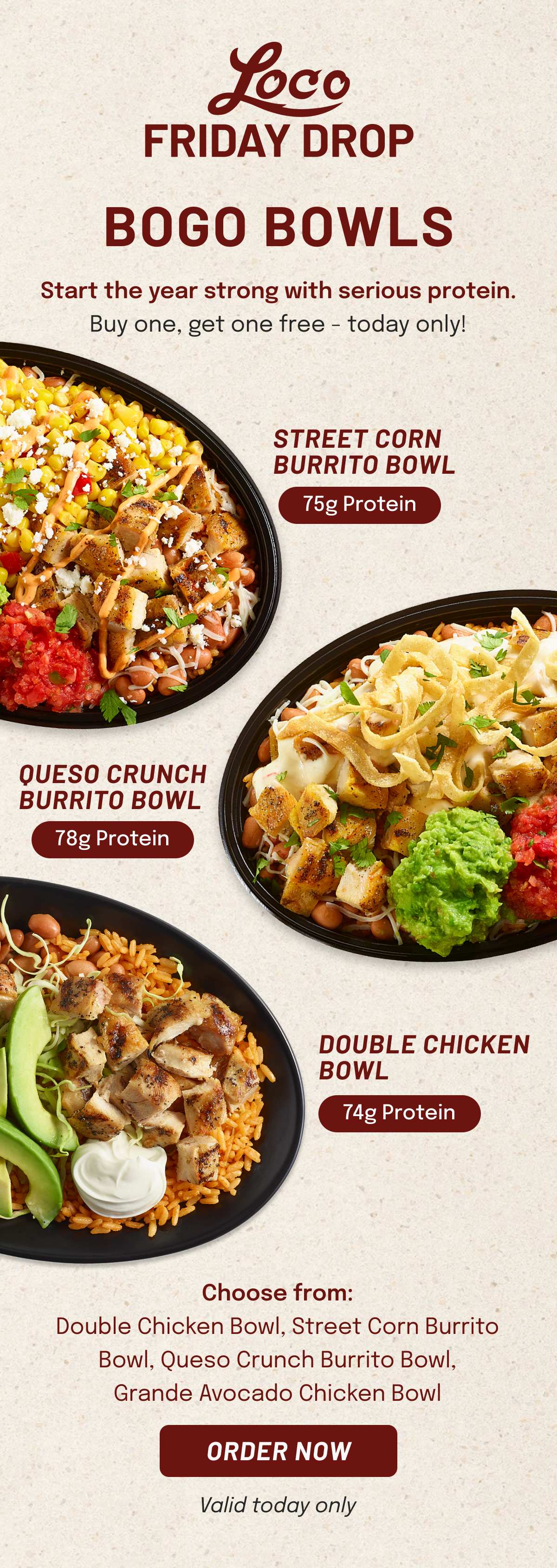 Loco Friday Drop - BOGO Bowls
