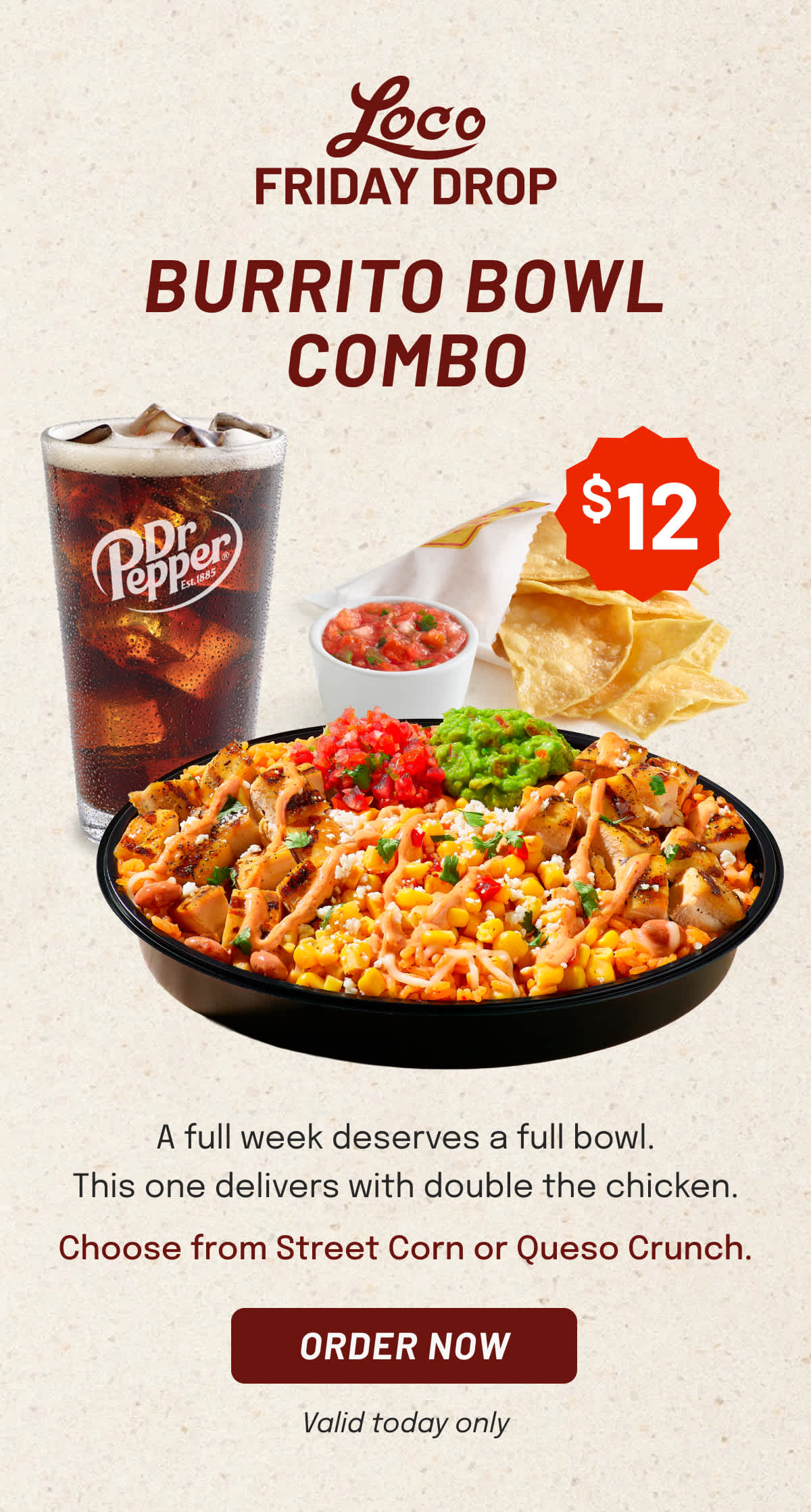 El PolloLoco Double Burrito Bowl- Cinco de Mayo
