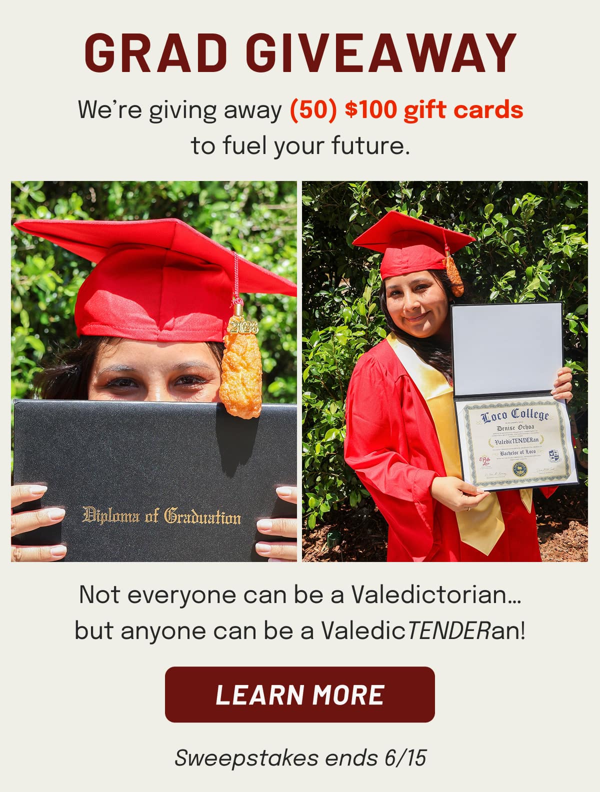 GRAD GIVEAWAY - Learn More