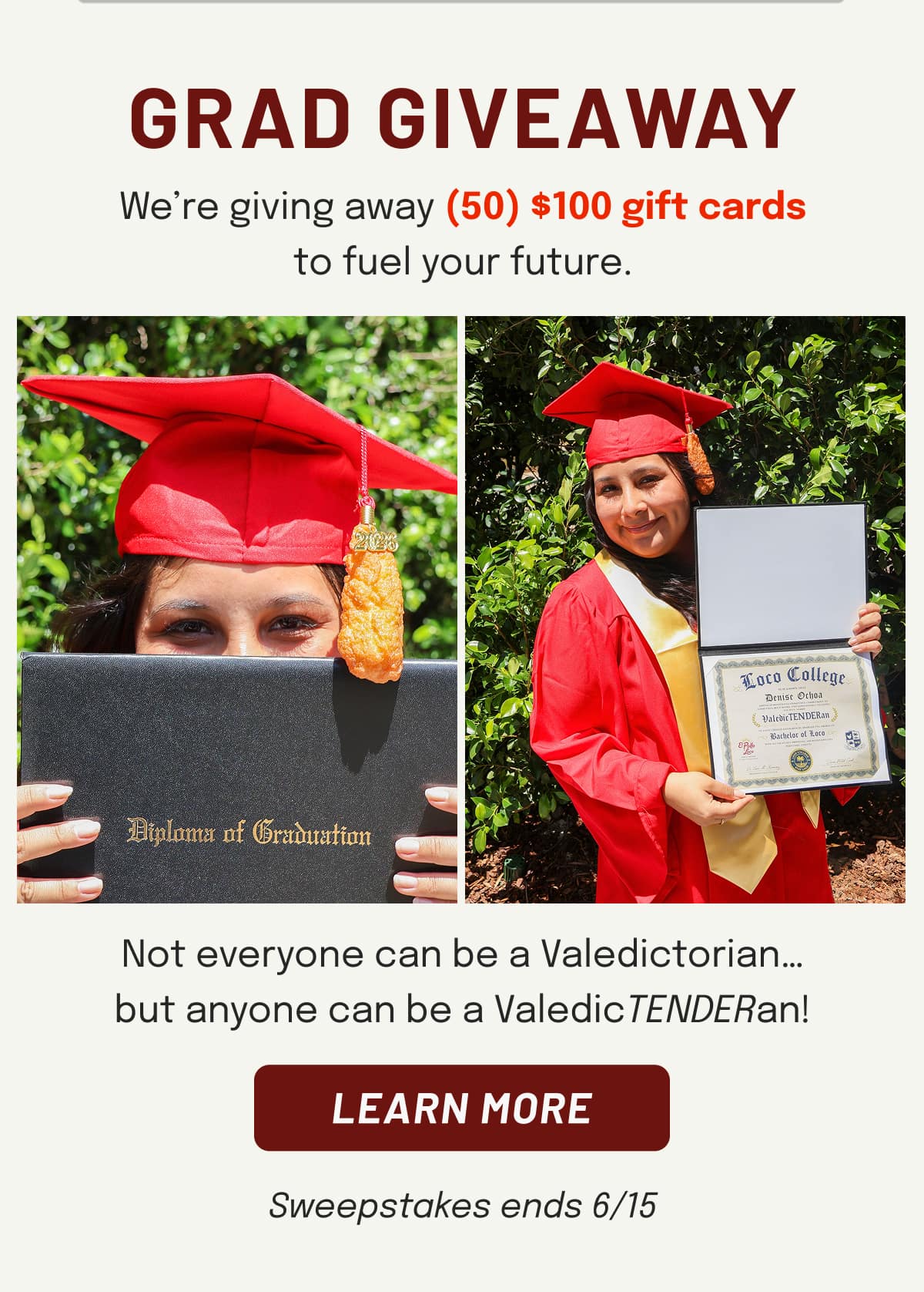 GRAD GIVEAWAY - Learn More