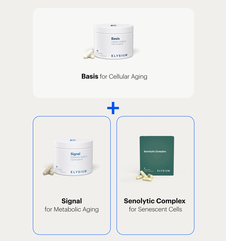 Basis for Cellular Aging + Mosaic for Skin Aging | Confactor | Collagen and NAD+