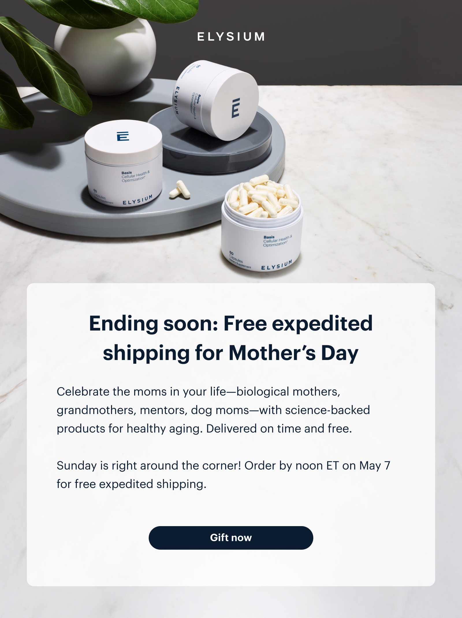 ELYSIUM | Ending soon: Free expedited shipping for Mother’s Day | Gift now