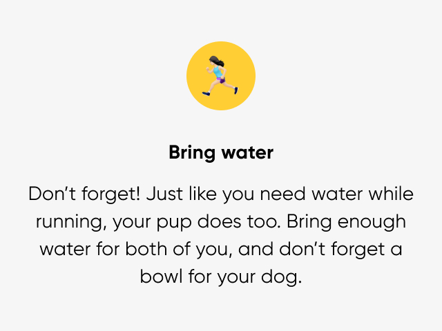 Bring water