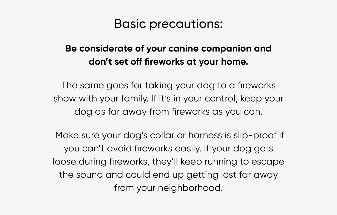 Basic precautions