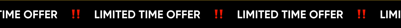 Limited time offer!