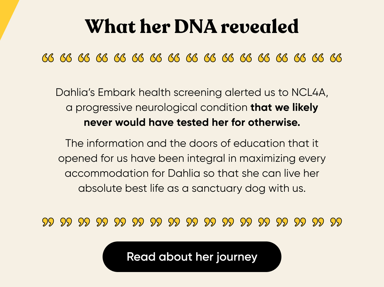 What Dahlia's DNA revealed