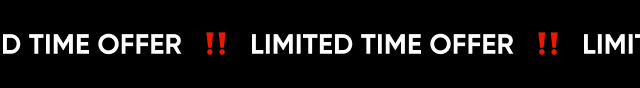Limited time offer!