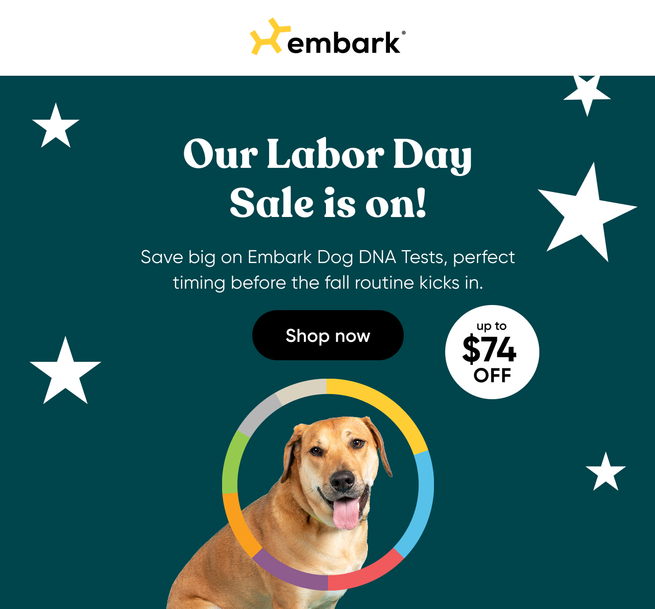 Save big of Dog DNA Tests during our Labor Day Sale