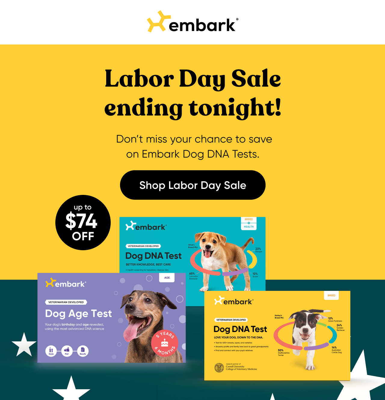 Labor Day Sale ending tonight