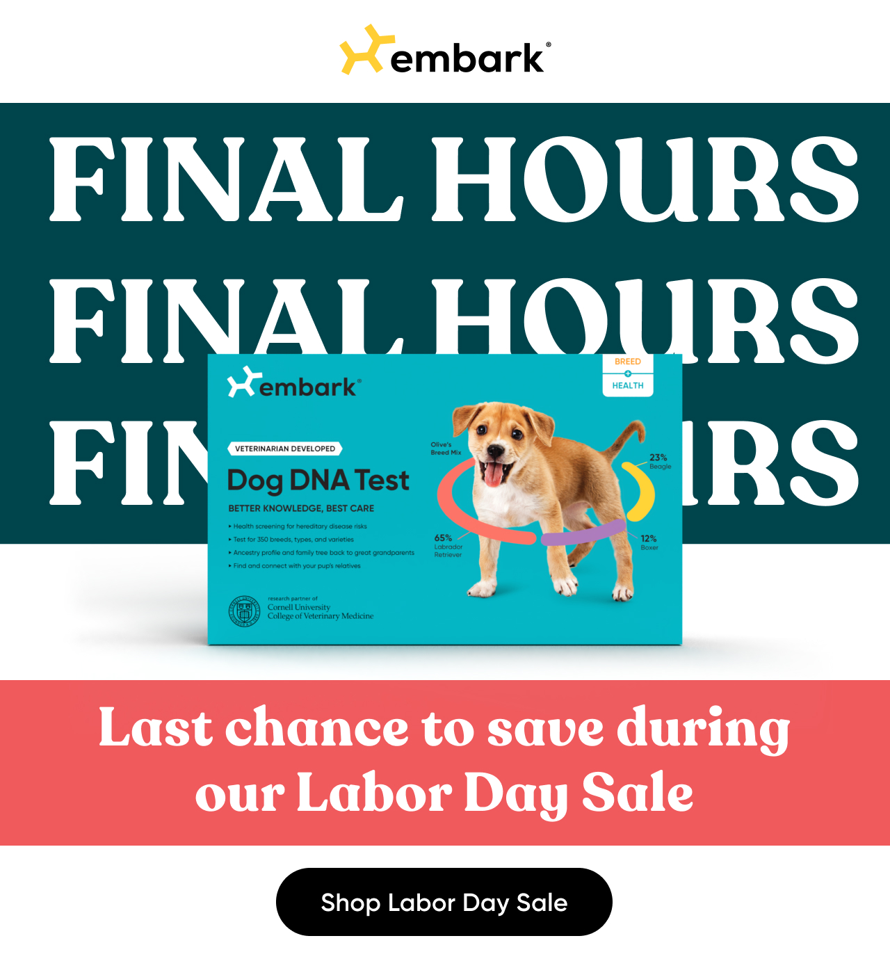 Labor Day Sale ending tonight