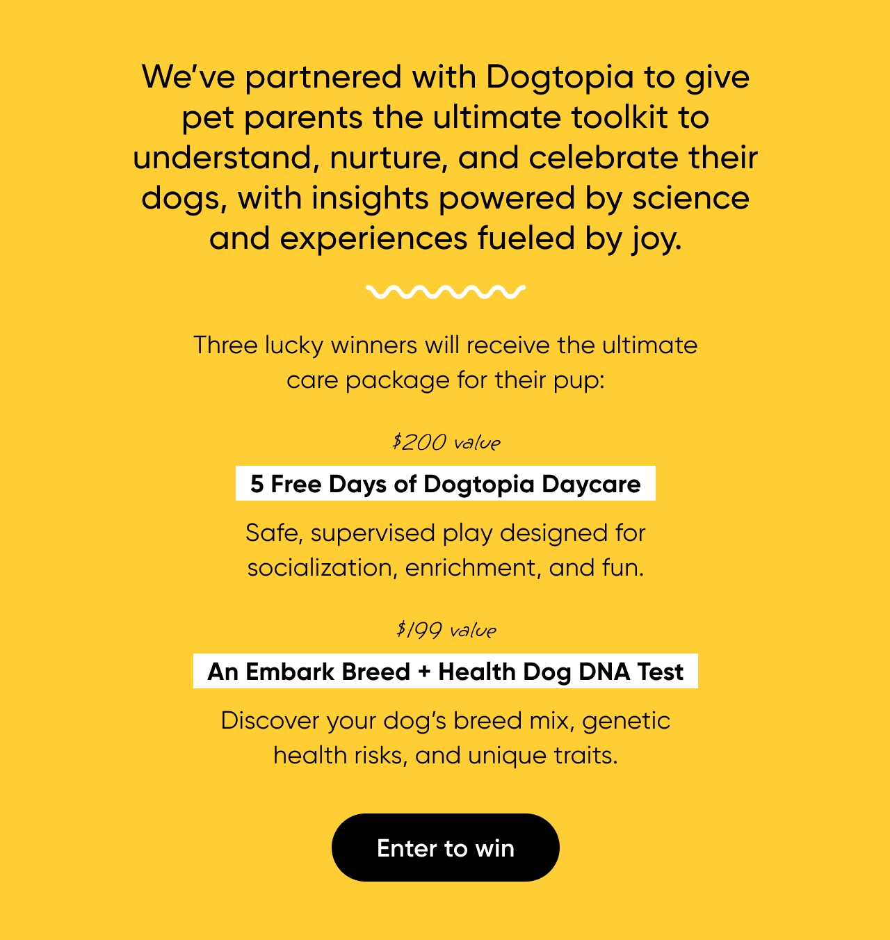 Enter to win the Good Dog Giveaway