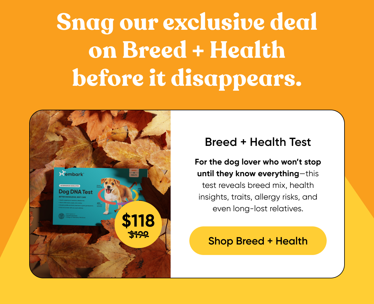 Shop Breed + Health Test