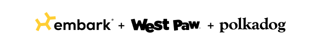 Embark x West Paw x Polkadog