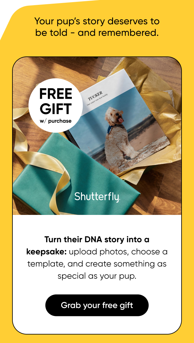 Free Shutterfly Photo Book with every Embark DNA Test