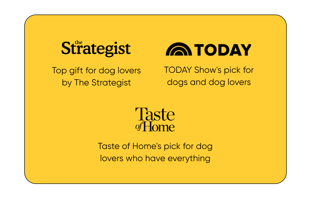 TODAY Show's pick for dogs and dog lovers. Taste of Home's pick for dog lovers who have everything. Top gift for dog lovers by The Strategist
