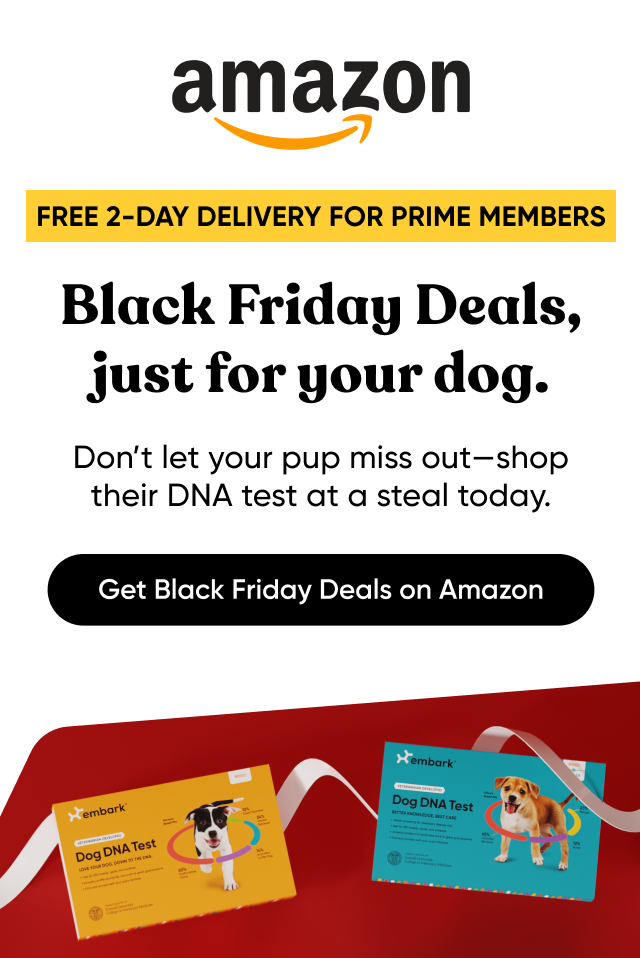 Black Friday Deals, just for your dog. Don't let your pup miss out—shop their DNA test at a steal today. Get Black Friday Deals on Amazon