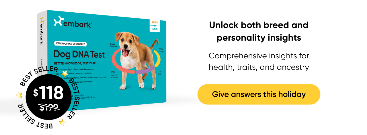Give the gift of peace of mind this season. Shop Breed + Health Test
