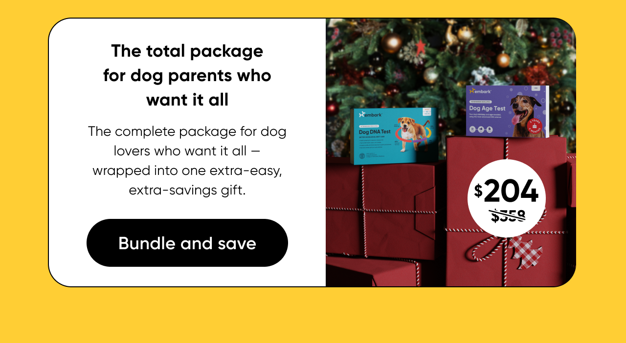 Bundle and save. Shop Breed + Health and Age Test Bundle