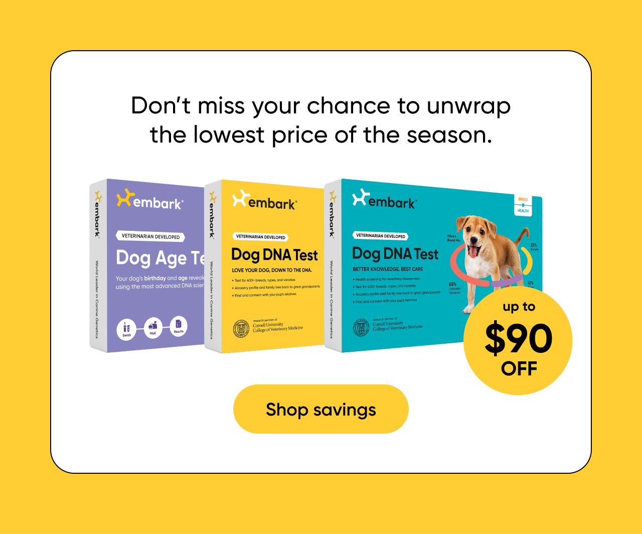 Don't miss your chance to unwrap the lowest price of the season.
