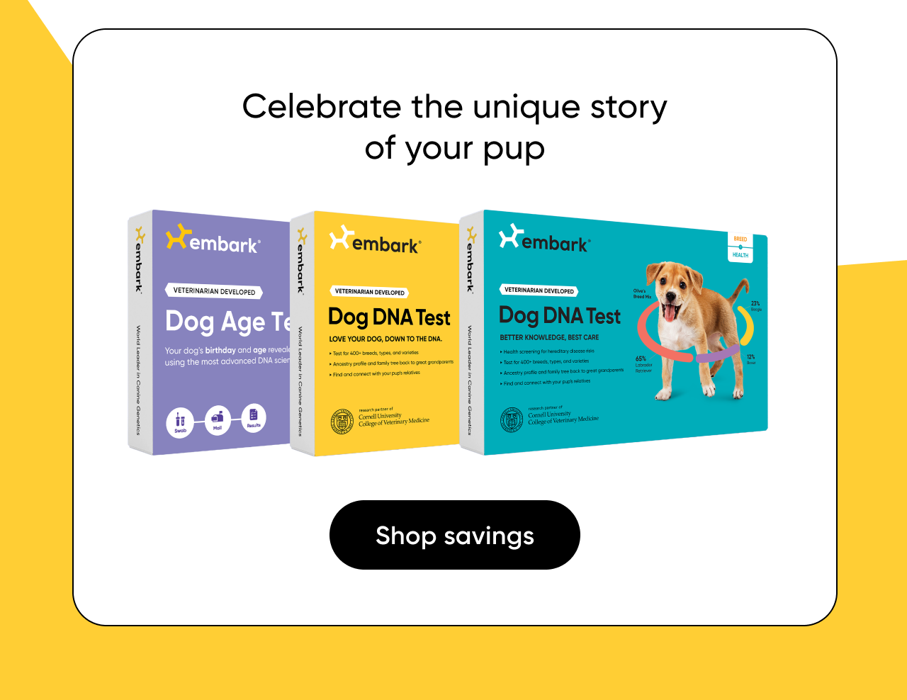 Celebrate your pup's unique story