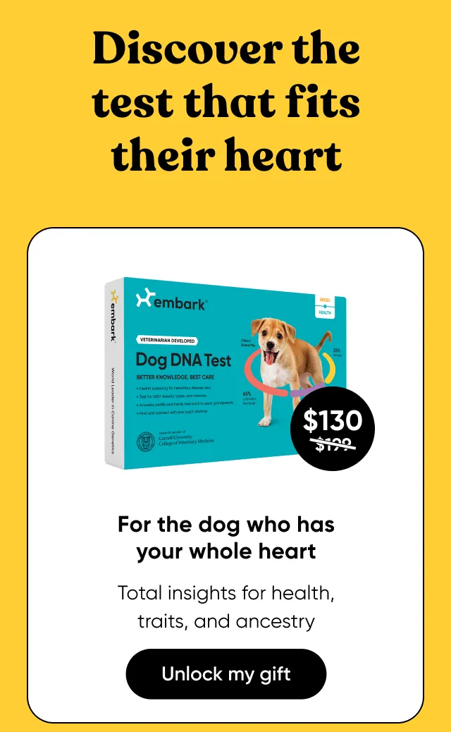For the dog who has your whole heart. Total insights for health, traits, and ancestry. Shop Breed + Health Test