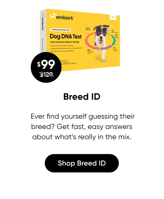 Ever find yourself guessing their breed? Get fast, easy answers about what's really in their mix. Shop Breed iD Test.