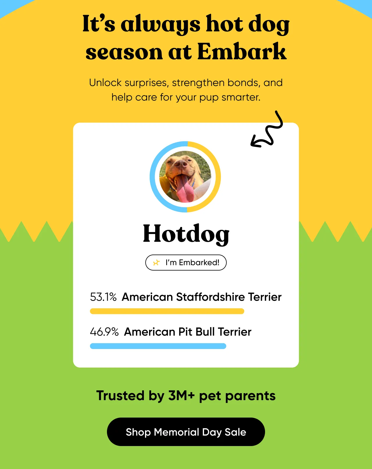 It's always hot dog season at Embark. Unlock surprises, strengthen bonds, and help care for your pup smarter. Shop sale.