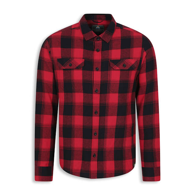 EMS Trace Mens Flannel Shirt - RED / L