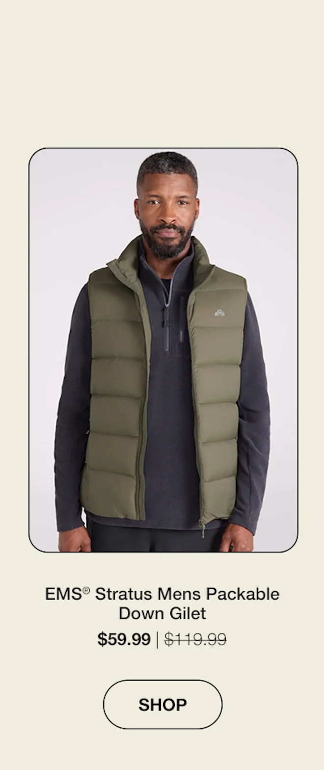EMS Stratus Mens Packable Down Gilet