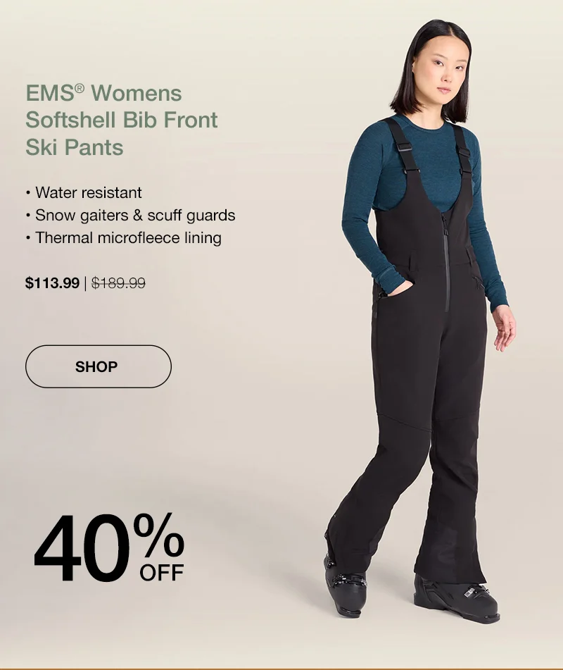 EMS Womens Softshell Bib Front Ski Pants